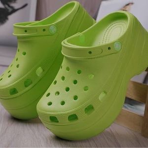 Green Clog Platforms!